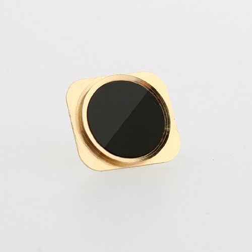 [Aftermarket Product] Gold+Black Fake 5S Metallic Home Menu Button Key Replacement Part For iPhone 5 5C