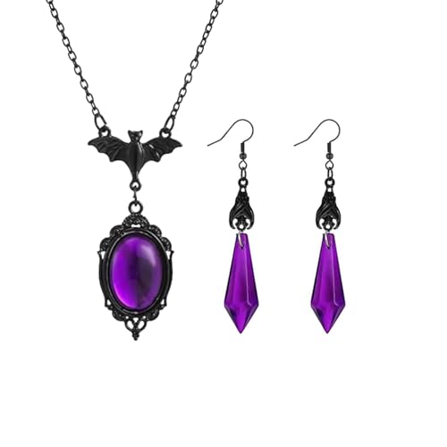 Collier chauve-souris en cristal pour éviter les accessoires gothiques ternes