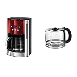 Russell Hobbs Luna Digitale Kaffeemaschine Luna rot 23240-56 + Russell Hobbs Ersatzglaskanne 700131
