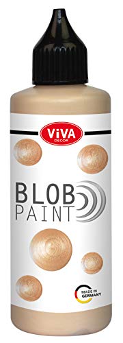 Viva Decor Blob Paint 90ml Metallic Glitter Künstlerfarbe Leinwand Fliesen glänzend Champagner-Metallic Viva Decor Blob Paint 90ml Metallic Glitter Künstlerfarbe Leinwand Fliesen glänzend Champagner-Metallic