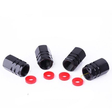 BBTUA 4 Pieces Bouchon De Valve Voiture Pour Peugeot RCZ 2010-2013, Valve Pneu Voiture Couvre-Valve Capuchon De Valve Protection Accessoire,Red