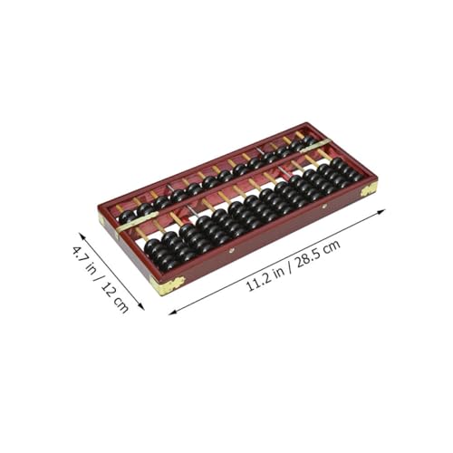 ORFOFE Vintage Wooden Abacus 13 Rows and 7 Beads, Counting Tool and Students Learning Abacus for Early Math Development and Arithmetic Practice