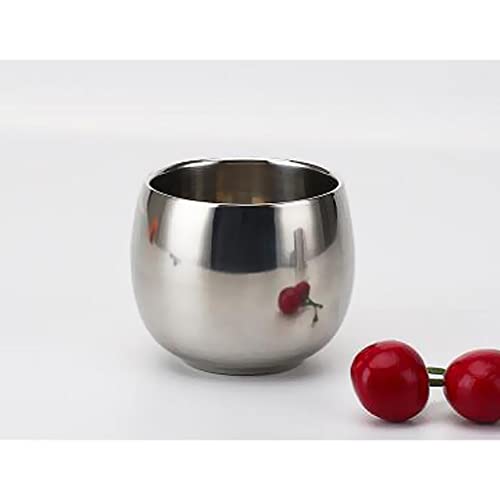 Baoblaze Canecas de Cerveja 2 Peças de aço Inoxidável Canecas de Leite, Café E Chá de Parede Dupla