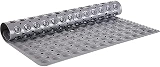 Tranquilbeauty Square Grey Shower Mat Slajd -odporne na 53x53 cm | Mata anty -ślą, anty -mała, prysznica w prysznice -mata prysznicowa z kubkami ssącymi idealne do spacerów -w prysznice, seniorzy i dzieci