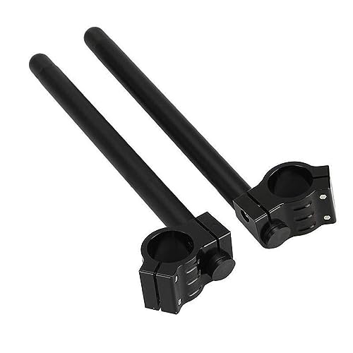 45mm Motorcycle Handlebars 7/8" Motorcycle Fork Clip ons Handlebars for Hon-da CB500 CB650 CB750 1969-1982 CBX CL77 MR250 SL350 CB450 CL450 CX500 GB500 GL500 CB550 Su-zuki TS-250 GN-400 GT-550 GS-9
