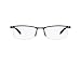 Produktbild Hugo Boss Herren BOSS 0610 H1G 55 Sonnenbrille, Schwarz (Matte Dark Ruth Black Blue)