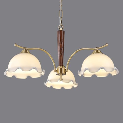 Lustre à 3 lumières du milieu du siècle pour réchauffer l'ambiance de votre salle à manger en bois