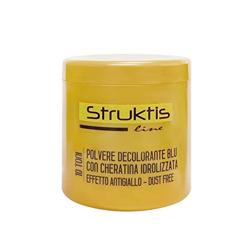 Struktis Polvo descolorante azul con queratina hidrolizada efecto antiamarilleo cabello 500 g