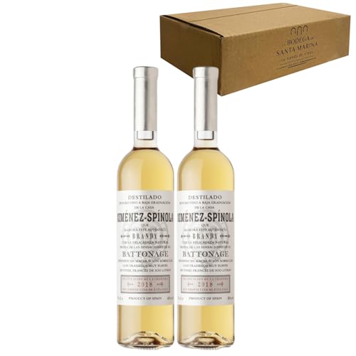 Brandy Battonage Ximénez-Spínola - sabor elegante y sofisticado para momentos especiales Pack 2-70cl