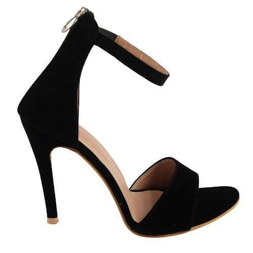 GLO GLAMP Womens Fancy And Stylish Pencil Heel sandals for Womens And Girls (Black, 6) (B0CMDB53Y2) Amazon Price History, Amazon Price Tracker