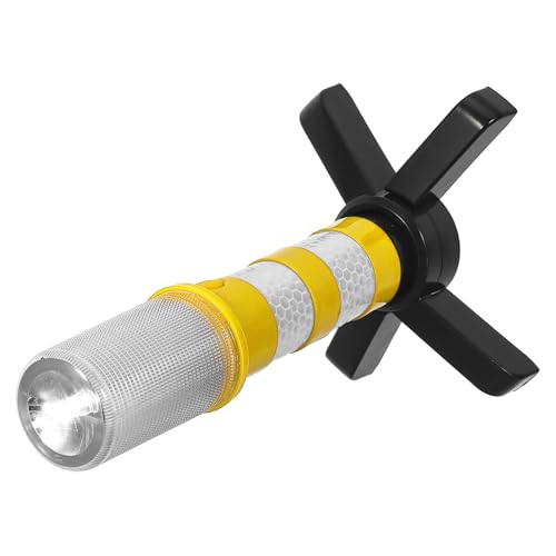 Hohopeti Luz de Advertencia LED Estroboscópica Portátil con Soporte Magnético Fuerte, Barra de Luces de Emergencia para Carretera, Campamento y Averías de Vehículos, Color Amarillo, Modelo