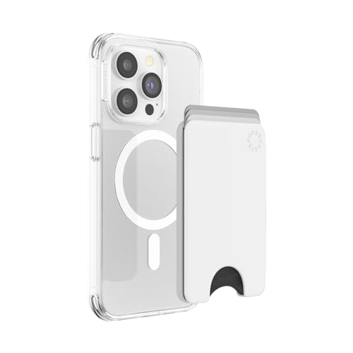 PopSockets Japan - �|�b�v�\�P�b�c �W���p�� PopWallet MagSafe �A�_�v�^�[�����O�t�� �z���C�g MagSafe �|�b�v�E�H���b�g (�|�b�v�O���b�v�t���Ȃ�)