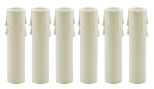 Creative Hobbies 4 Inch Tall Ivory Plastic Drip Look Candle