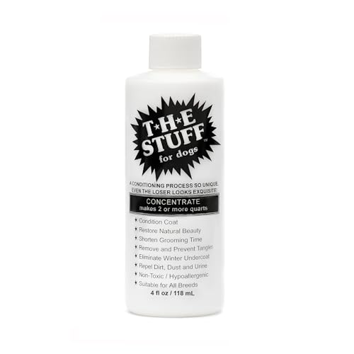 The Stuff Leave in Dog Conditioner and Detangler Spray | 4oz Concentrate 15:1 | Perfect Solution for Managing Matted Dog Hair Dog Detangling and Dematting Product