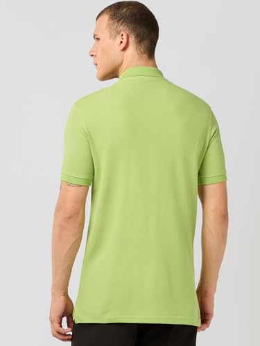 Image of Bewakoof Men Solid Regular Fit Half Sleeve Collar Pure Cotton T-Shirt