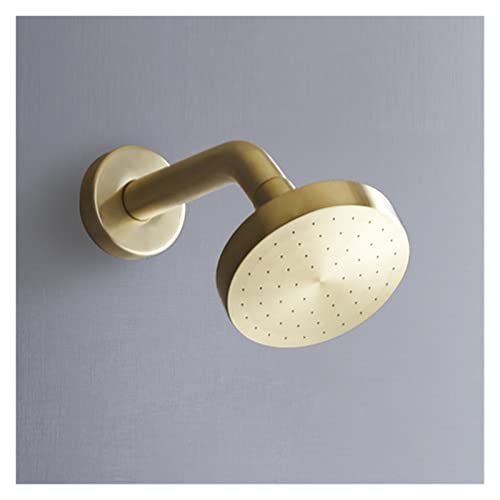 Douche de tête cascade or brossé en laiton mural luxe - 4