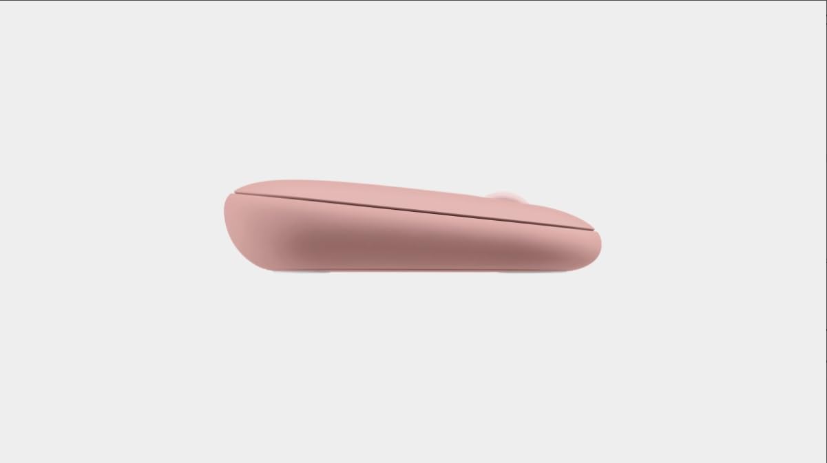 Logitech Pebble 2 Combo, bezprzewodowa klawiatura i mysz, cicha i przenośna, konfigurowalna, Logi Bolt, Bluetooth, Easy-Switch do Windows, MacOS, iPadOS, Chrome - różowy