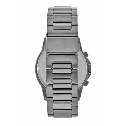 Armani Exchange Men Stainless Steel Gun-Metal Analog Watch Ax1731, Dial-Color:Blue, Band Color:Gray - Image 2