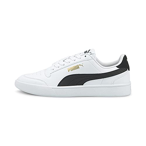 PUMA Shuffle V PS 37568903 sneakers basses blanches et noires pour enfants