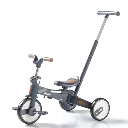 Gorocking 三輪車 折りたたみ 一台四役 4in1 押し棒付き 組み立て不要 対象年齢1.5～5歳 (アントレプレナーPRO)