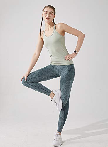Image of sphinx cat Yoga Racerback Tank Top for Women with Built in Bra,Women's Padded Sports Bra Fitness Workout Running Shirts