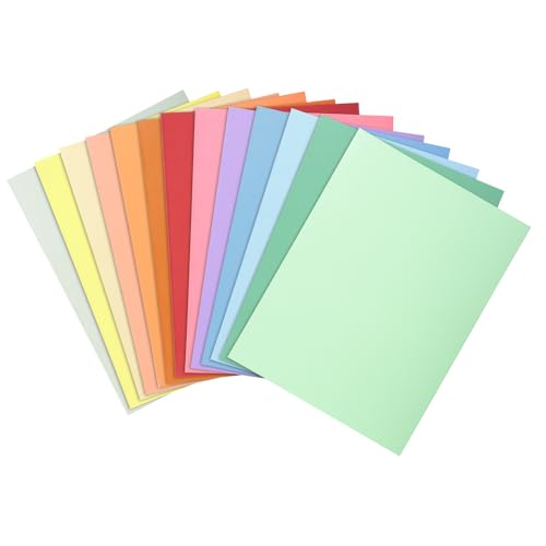Exacompta Chemises Rigides SUPER 210g/m2 Orange Pastel - Paquet 100, Format A4 24x32cm PEFC