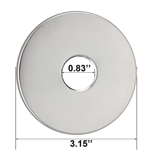 Servineart Modern Shower Arm Flange 3.15”, Universal Escutcheon Replacement Cover Plate Chrome #TOP5