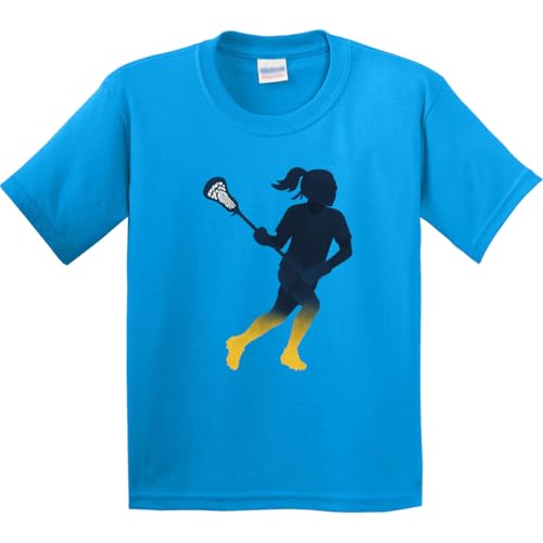 inktastic Lacrosse Player Silhouette Sports Art Youth T-Shirt