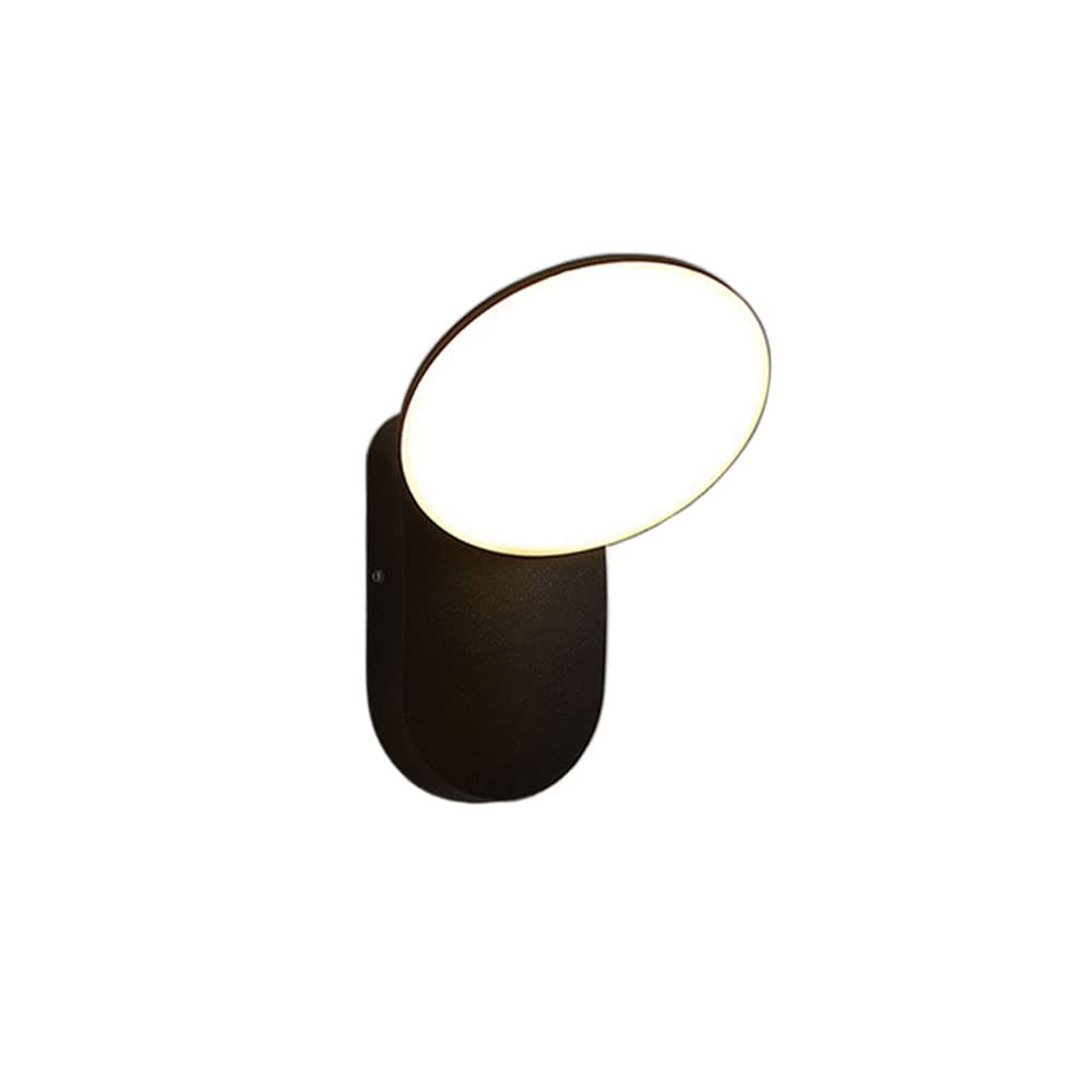 Luminaire extérieur LED étanche en aluminium noir au design créatif et épuré