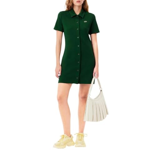 Lacoste Women's Organic Cotton Buttoned Polo Dress