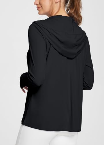 Image of baleaf Women's Sun Protection Jacket Hoodie Clothing Lightweight Long Sleeve Sun Cover Up Shirt