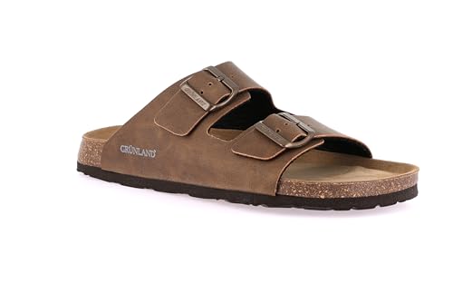 Evita el dolor de pies con Grunland CB0974 Marrone 41, las sandalias de corcho perfectas