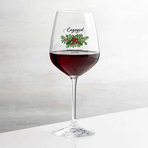 Verres Our First Christmas Engaged pour trinquer à votre amour éternel