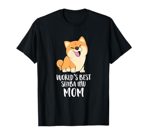 A melhor mãe de Shiba Inu do mundo cão Shiba Mama t-shirt, Preto, S