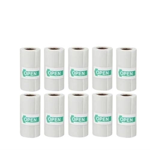 Papier autocollant thermique transparent rouleau pour mini imprimante et étiquettes de bureau