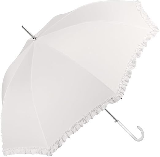 2X Ombrello da sposa bianco elegante, romantico e pratico, ideale per matrimoni e servizi fotografici circa 90 cm di diametro