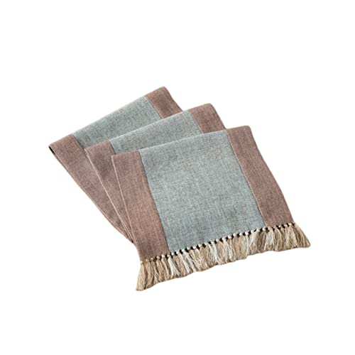 BRIGHTFUFU 38x180cm Pretty Tassel Table Runner Cotton Household Table Cloth Party Dec