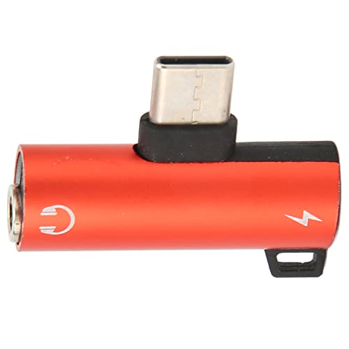 Carregador Tipo C 2 Em 1, Adaptador de Fone de Ouvido Tipo C para 3,5 Mm, Chip Inteligente Não Pertu