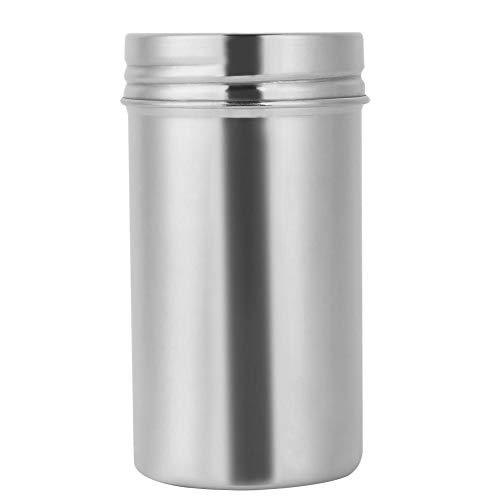 Cafopgrill 304 Stainless Steel Sealed Food Storage Jar Portable Tea Coffee Beans Container Easy for Travel Outdoor and Camping(大号)