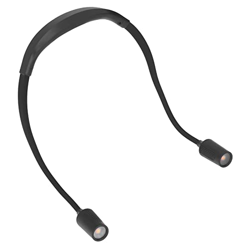 Luz para correr de noche y acampar con LED para cuello recargable y luz suave 5