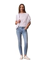 Calvin Klein Jeans Women's Mid Rise Skinny Jeans, Light Cape, 25 R