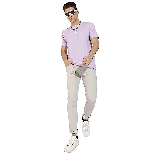 Image of CAHOOT Men's Basic Regular Fit T-Shirt for Casual Wear | Crewneck | Short Sleeve | Pull On Closure | Cotton T-Shirt Crafted with Comfort Fit for Everyday Wear