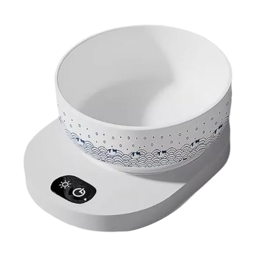 Heated Pet Bowl Cat Food Bowl, USB Water Bowl, 380ml Thermal Pet Feeder, Feeding Bowl for Indoor Outside Winter