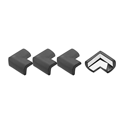 Image of uxcell Corner Guards Edge Protectors, 12Pack Foam Safety Bumper L Shape, 55mm /2.16 inch(L) for Furniture Corner Table Edge Guard, Black