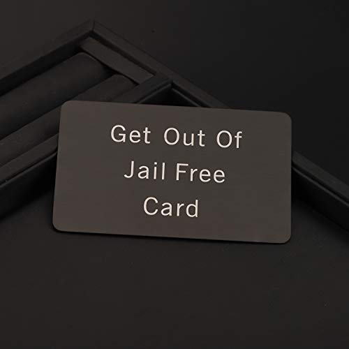 Monopoly Get Out Of Jail Free Card Funny Wallet Insert Gifts for Men Prison Inmate Joke Gag Gift3