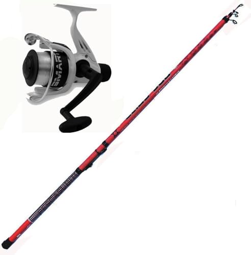 Bolognese Mt.4 Canna Da Pesca Con Mulinello Galleggiante Mare Lago Trota Carpa