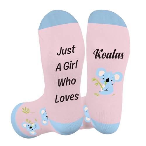 LSVGSAK Koala Gifts for Women Girls Koala Lovers Novelty Socks Birthday Gifts for Teens Bestie Friend Daughter Wife Sister Girlfriend Novelty Stocking fillers Gift for Christmas