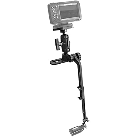 Kayak/SUP Transducer Mounting Arm with Marine Electronics Fish Finder Base Adapter Ball Mount, Compatible with Scotty, Lowrance, Garmin Fish Finder Cover