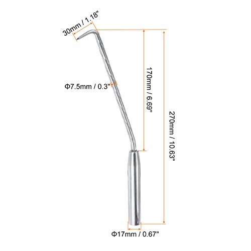 Harfington 10.63" Manual Handheld Rebar Tie Wire Tools With Polished Handle, Pull Tie Wire Twisting Fence Chrome Plated Hardened Carbon Steel Concrete Tools For Recoil And Twisting Action #TOP1