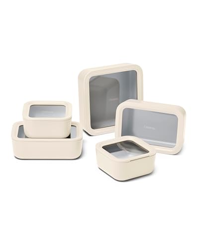 Caraway 13pc Glass Food Storage Container Set - Easy to Store, No...